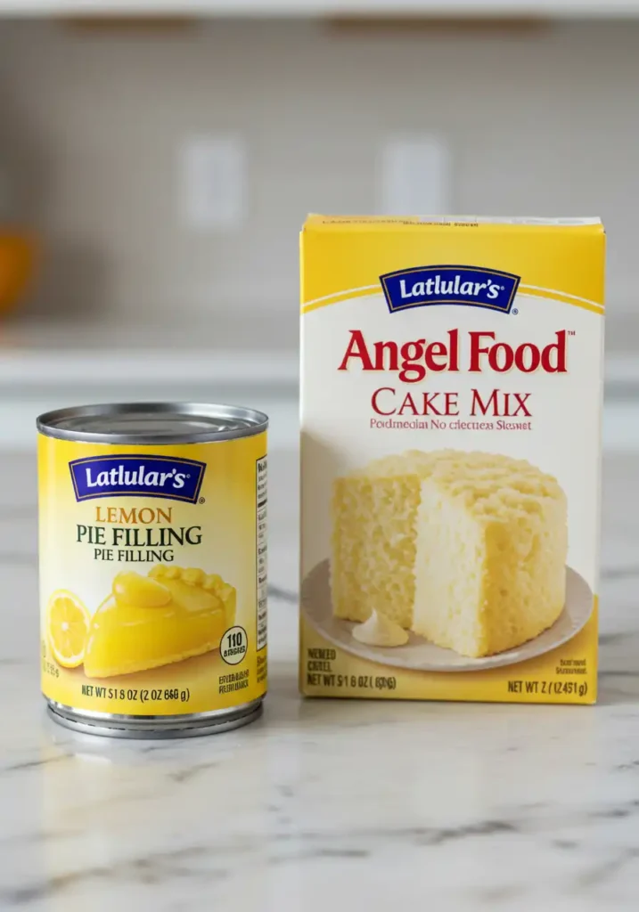 lemon pie filling and cake mix for lemon bars