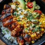 Street Corn Chicken Rice Bowl