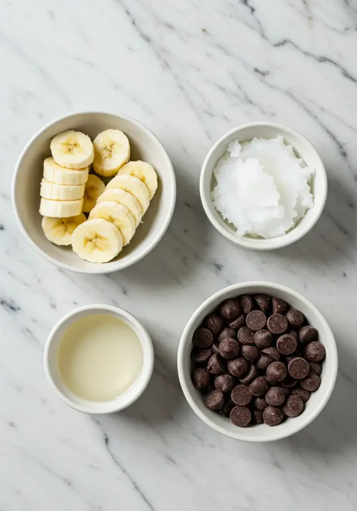 milk chocolate banana ingredients