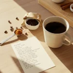 Mushroom coffee recipe setup with instructions
