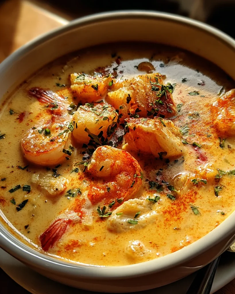 Crab and Shrimp Seafood Bisque
