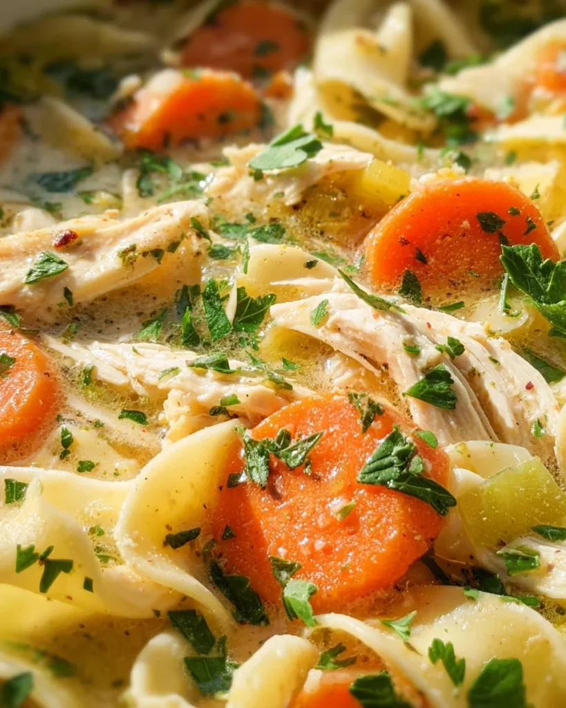 Creamy Chicken Noodle Soup Recipe