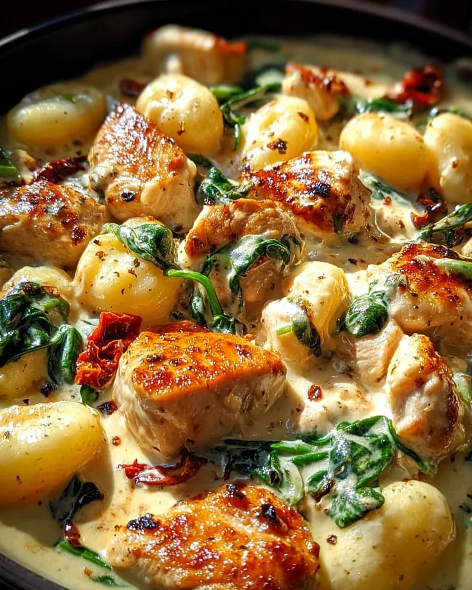 Creamy Crac Chicken Gnocchi