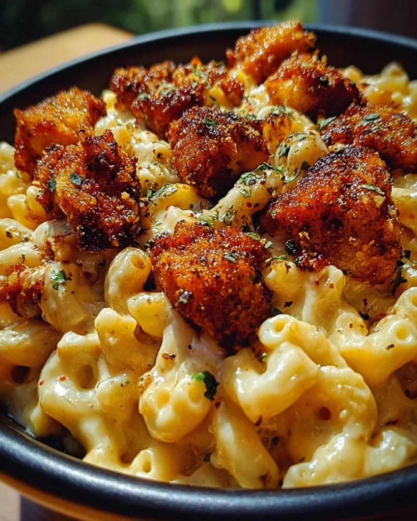 Creamy Honey Pepper Chicken Mac and Cheese Delight