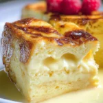 Custard Bread Pudding with Vanilla Sauce