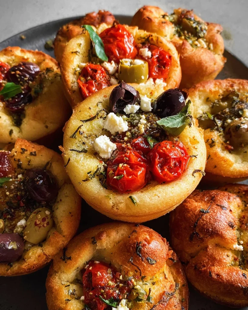 Easy Focaccia Muffins