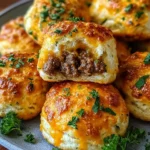 Garlic Parmesan Cheeseburger Bombs Recipe