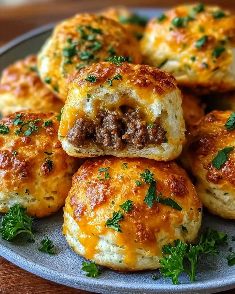 Garlic Parmesan Cheeseburger Bombs Recipe