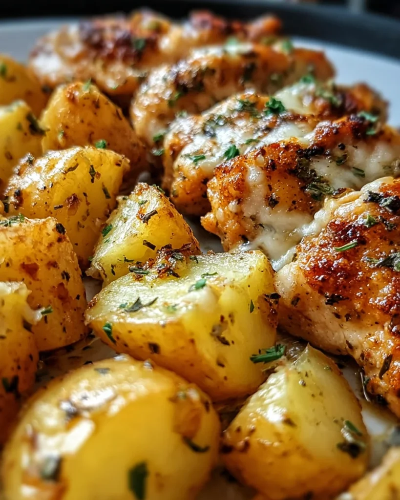 Garlic Parmesan Chicken and Potatoes (One-Pan Dinner)