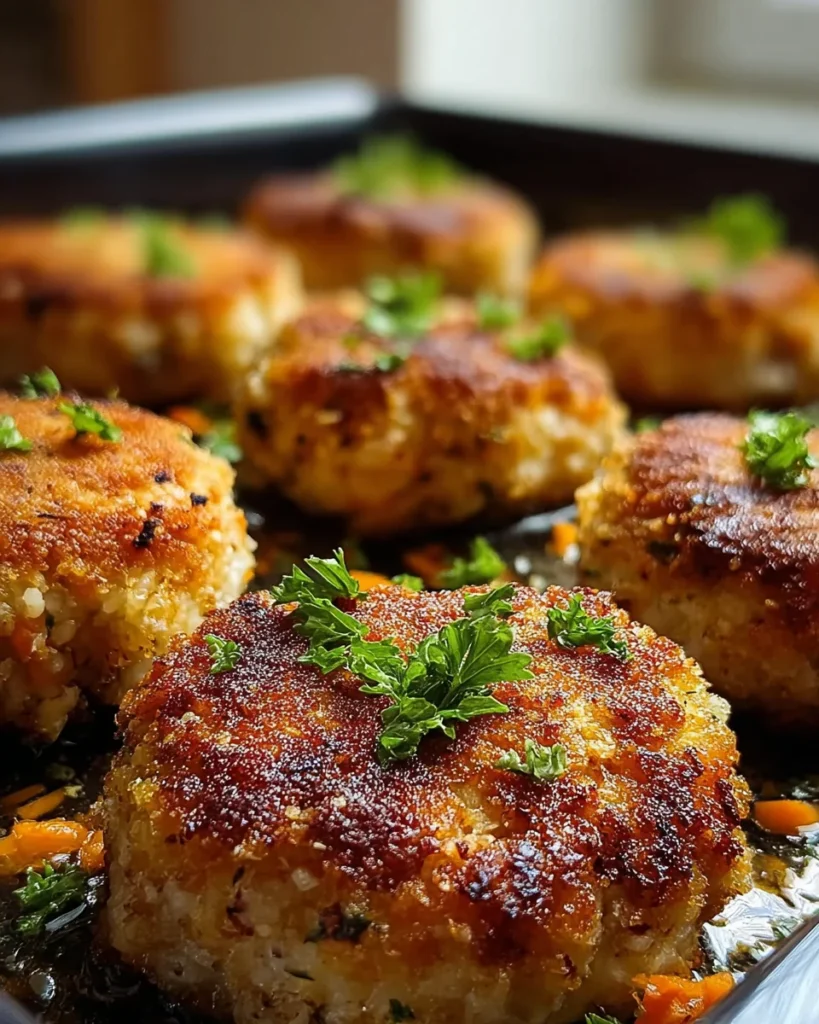 Golden Baked Chicken Rissoles: A Comforting Classic