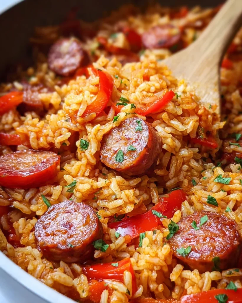 One-Pot Smoked Sausage And Rice Recipe