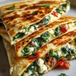 Spinach and Feta Quesadillas