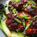 Air Fryer Asian-Glazed Boneless Chicken Thighs