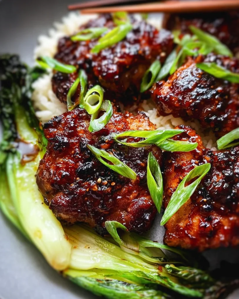 Air Fryer Asian-Glazed Boneless Chicken Thighs
