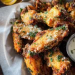 Air Fryer Garlic and Parmesan Wings