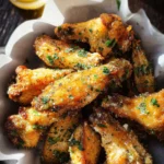 Air Fryer Garlic and Parmesan Wings