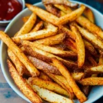 Air Fryer Hand Cut Fries with Seasoned Salt