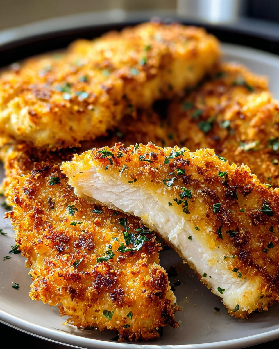 Air Fryer Parmesan Crusted Chicken
