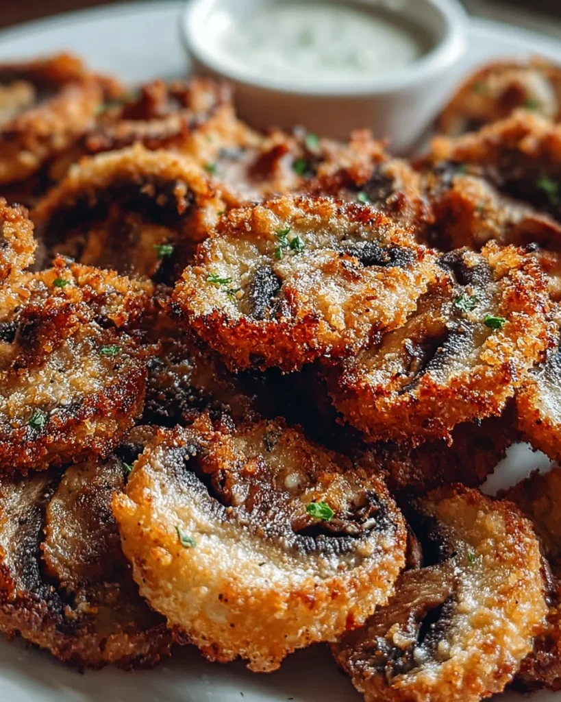 Air Fryer Ranch Mushrooms