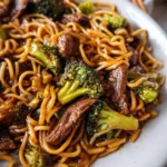 Beef and Broccoli Lo Mein Noodles