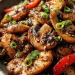 Black Pepper Chicken with Mushrooms