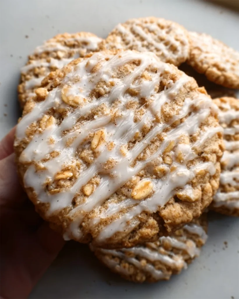Brown Butter Iced Oatmeal Cookies Recipe