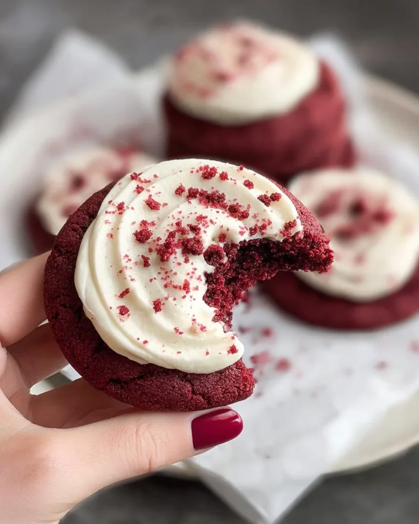 CRUMBL COPYCAT RED VELVET COOKIES RECIPE