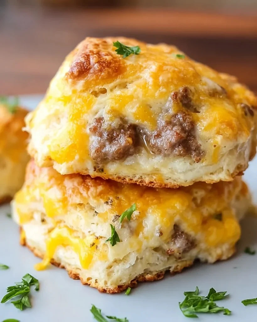 Cheese and Sausage Biscuit
