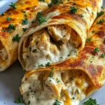 Cheesy Chicken Garlic Wraps