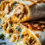 Cheesy Garlic Chicken Wraps
