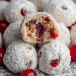 Cherry Snowball Cookies