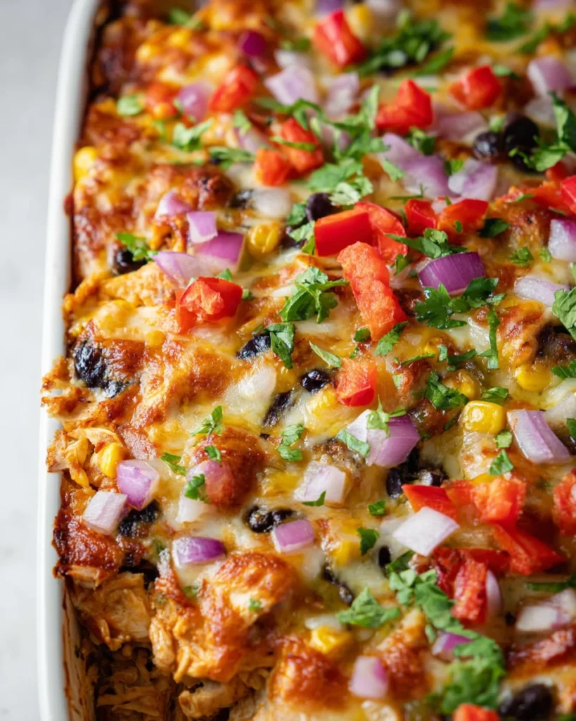 Chicken Burrito Casserole