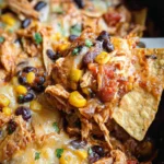 Crockpot Chicken Enchiladas Casserole