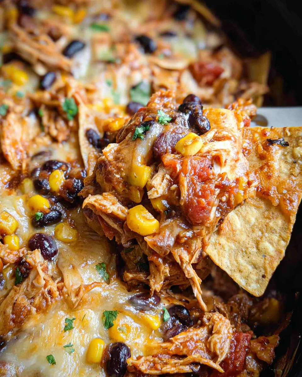 Crockpot Chicken Enchiladas Casserole