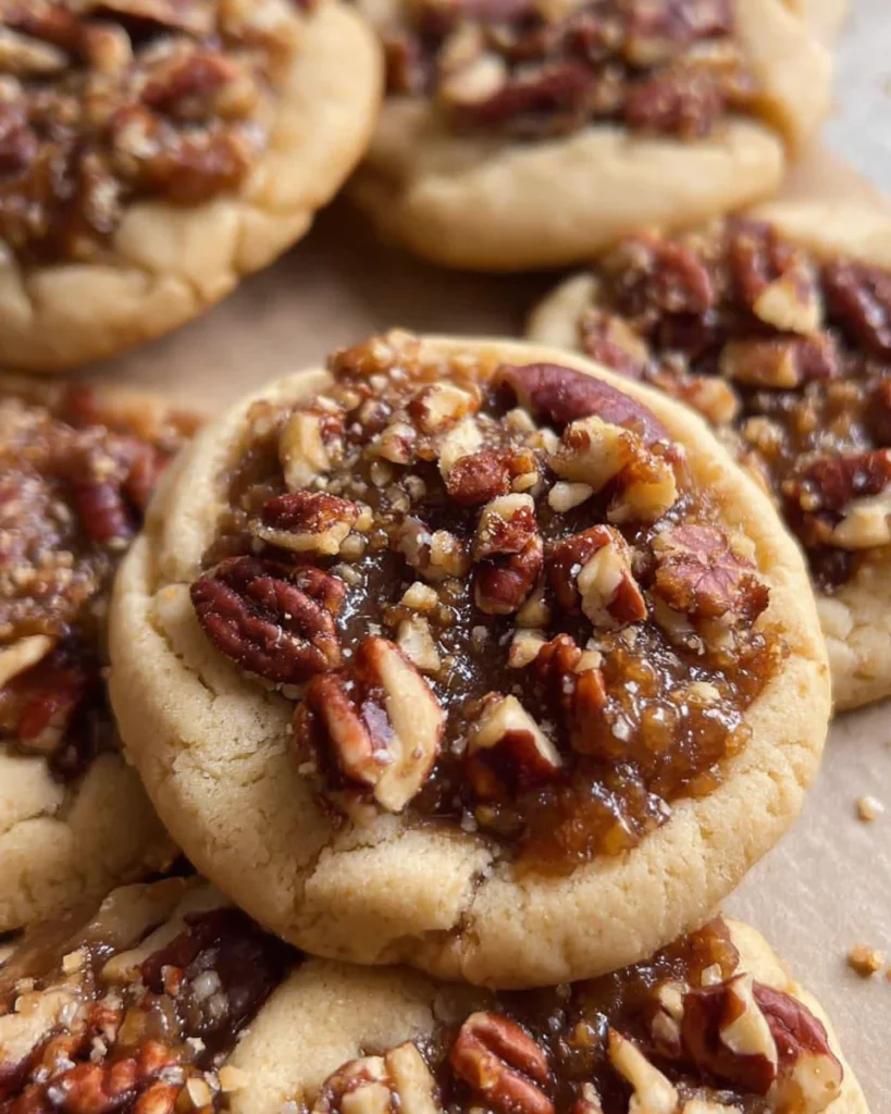 Crumbl pecan pie cookies
