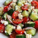 Cucumber Tomato and Feta Salad