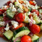 Cucumber Tomato and Feta Salad