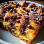 Decadent Chocolate Croissant Breakfast Bake