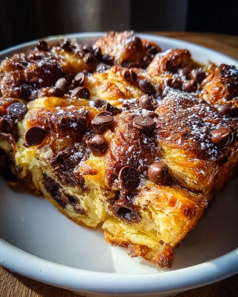 Decadent Chocolate Croissant Breakfast Bake