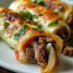 Delicious Keto Philly Cheesesteak Roll Ups