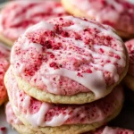Double Strawberry Sugar Cookies
