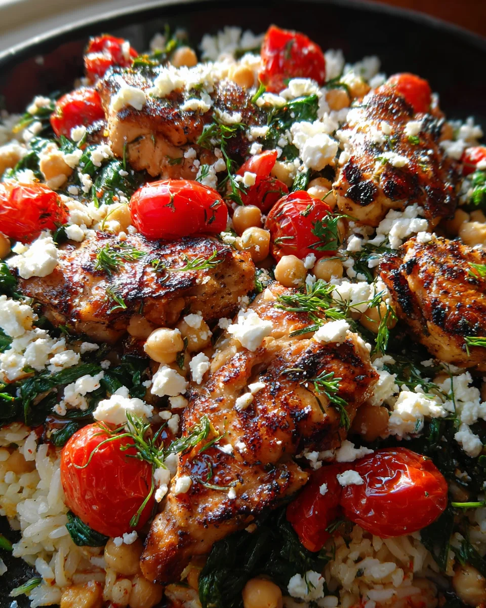 Greek Chicken and Lemon Rice (30 Minutes, One-Pot)