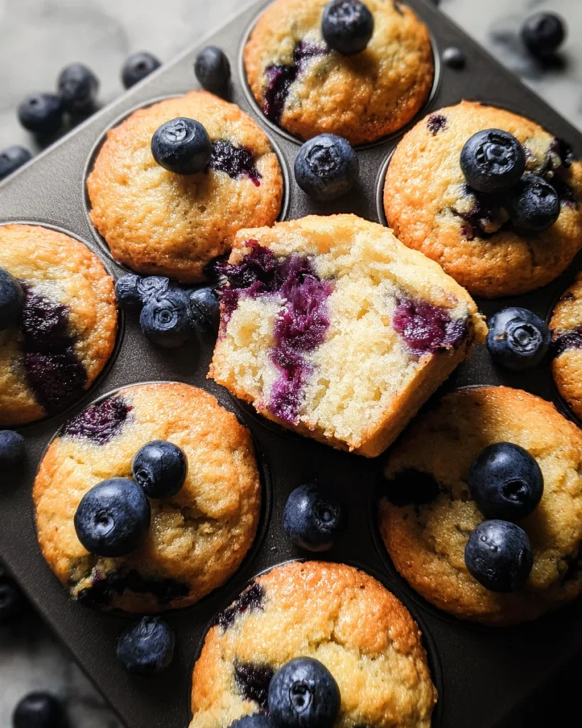 Homemade Blueberry Protein Muffins