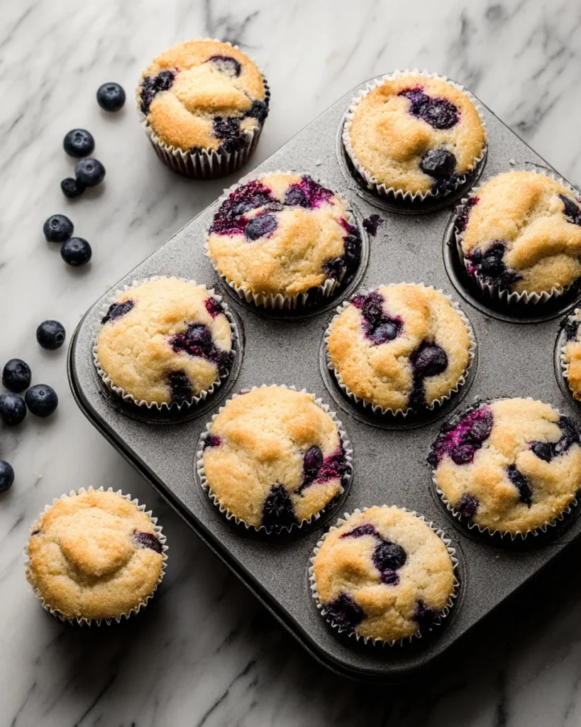 Homemade Blueberry Protein Muffins