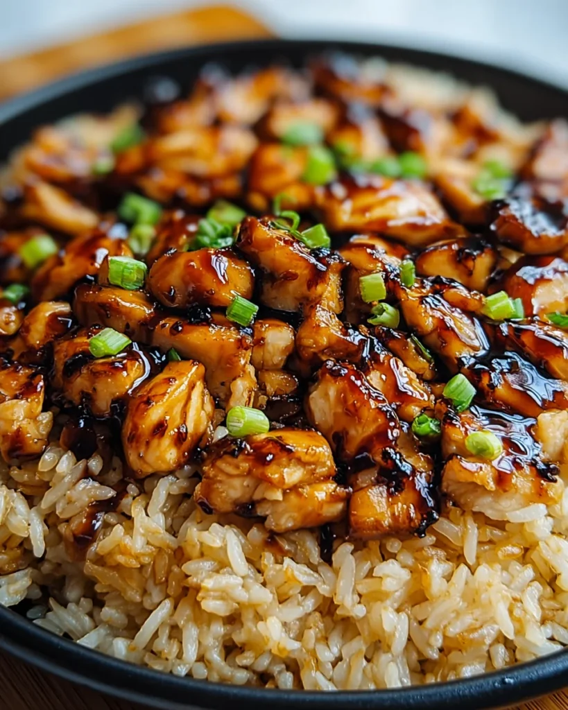 Honey BBQ Chicken Rice