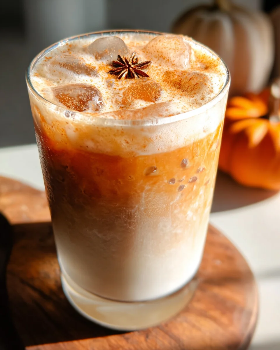Iced Pumpkin Cream Chai Tea Latte (Starbucks Copycat)