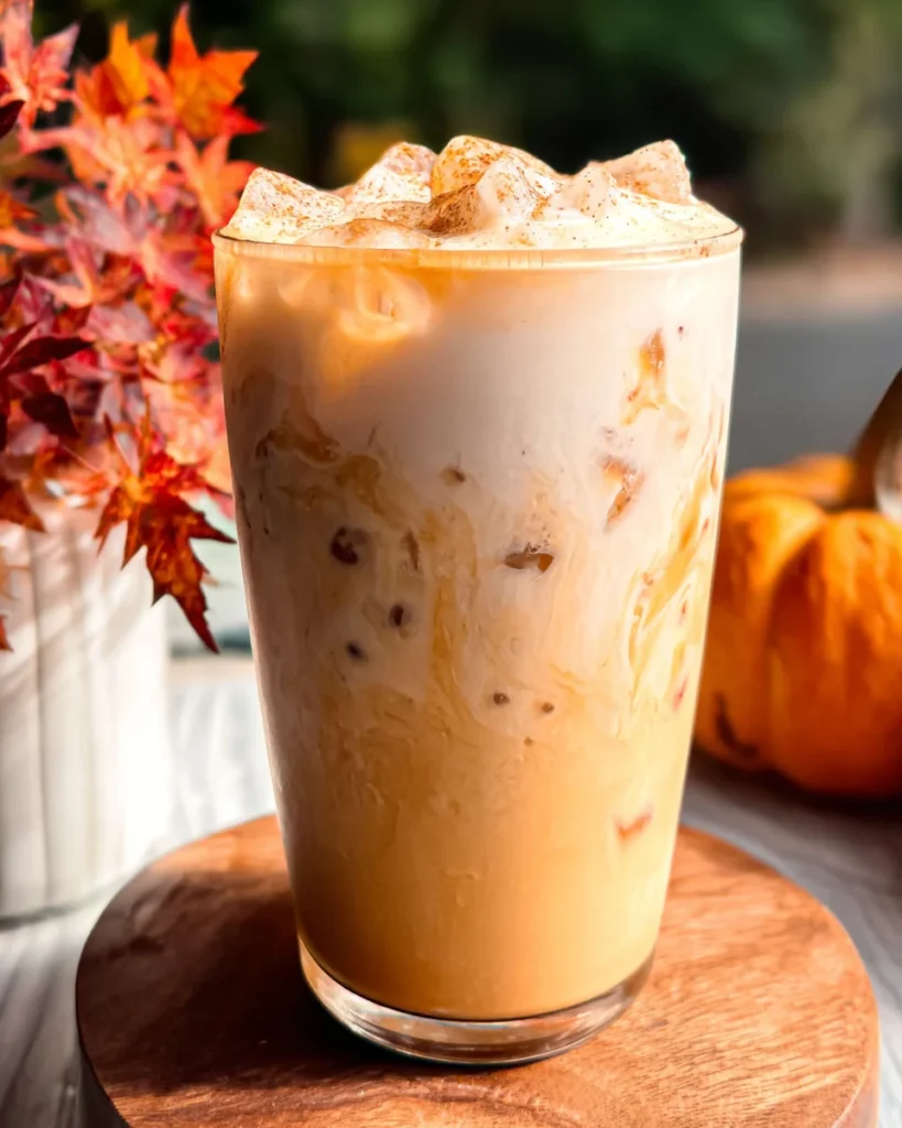 Iced Pumpkin Cream Chai Tea Latte (Starbucks Copycat)