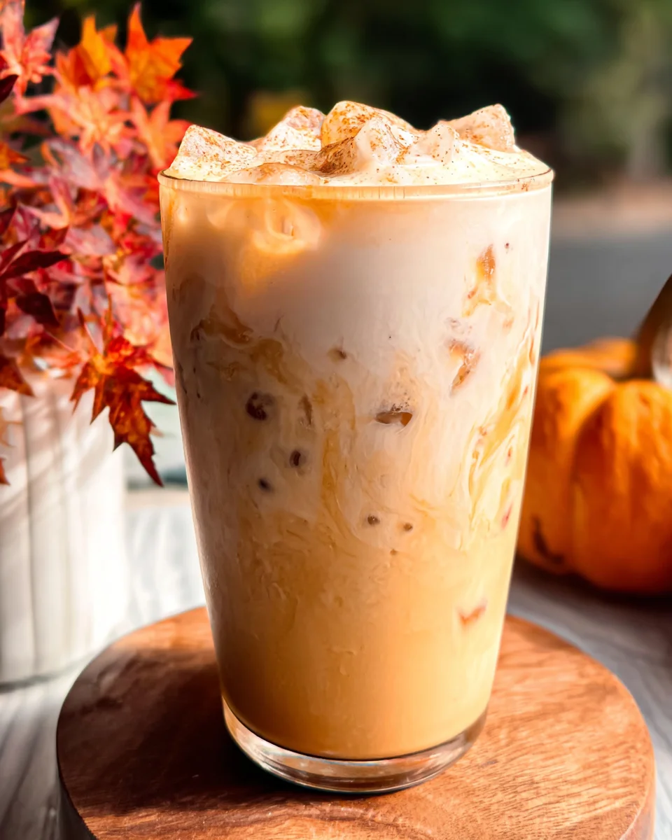 Iced Pumpkin Cream Chai Tea Latte (Starbucks Copycat)
