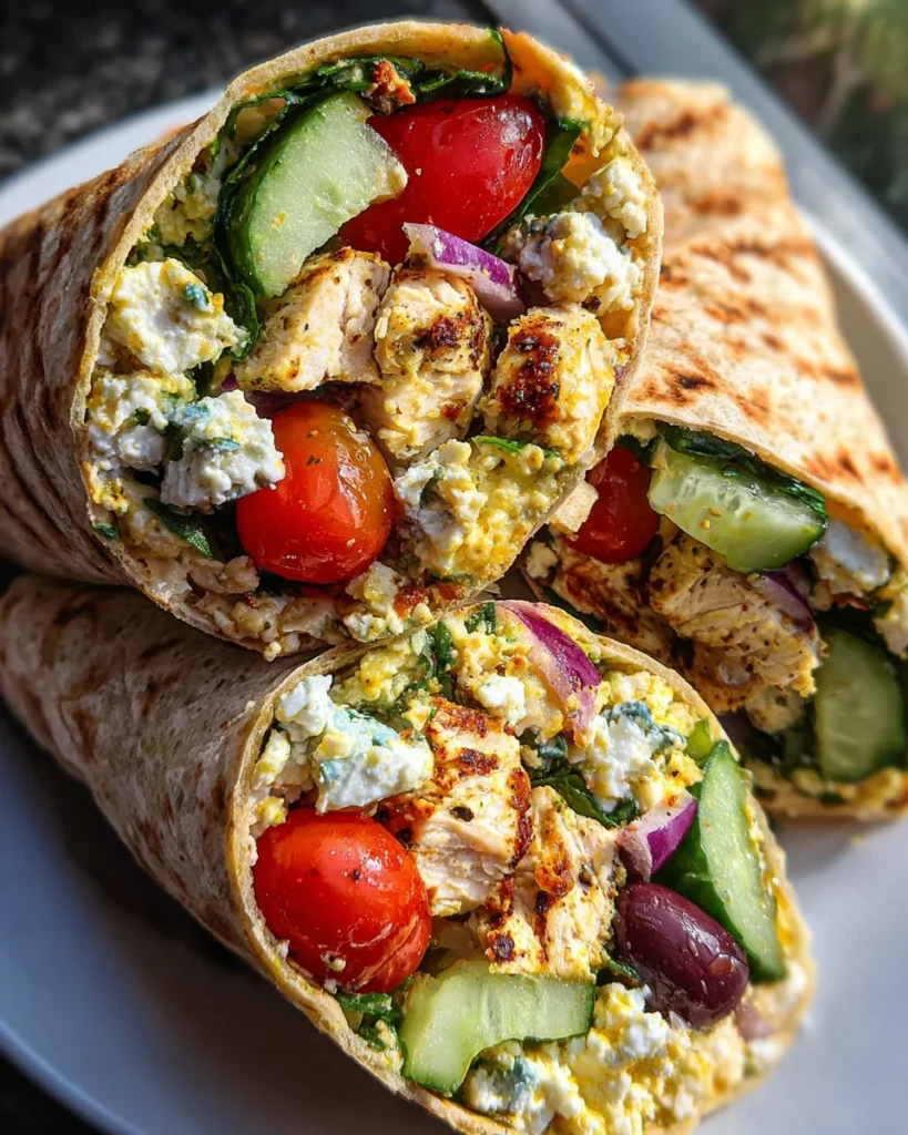 Mediterranean Chicken Wraps