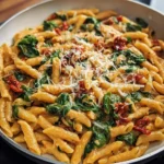 One-Pot Spinach Tomato Pasta